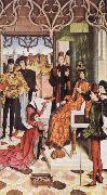Dieric Bouts The Empress's Ordeal by Fire in front of Emperor Otto III oil painting reproduction